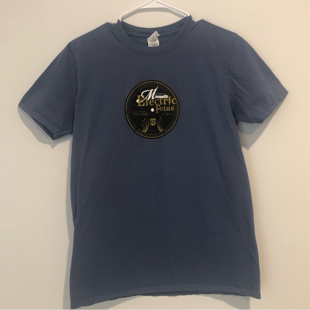 Electric Fetus Record Store Minneapolis Medium Blue T-shirt